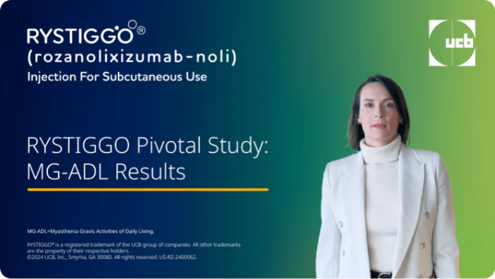RYSTIGGO Pivotal Study: MG-ADL Results